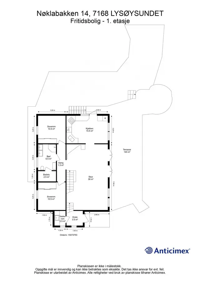 Planskisse 1. etasje.
