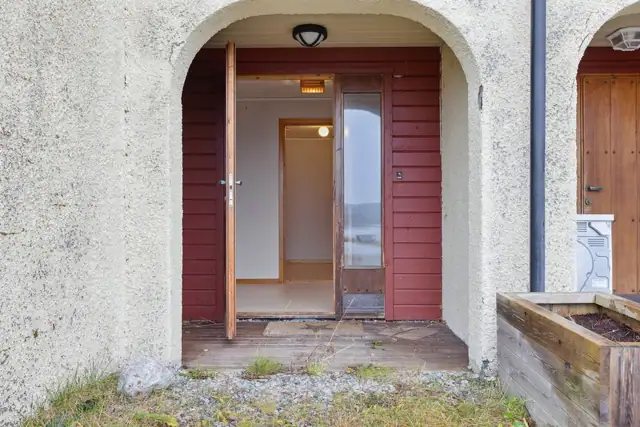 Et praktisk inngangsparti med enkel adkomst.