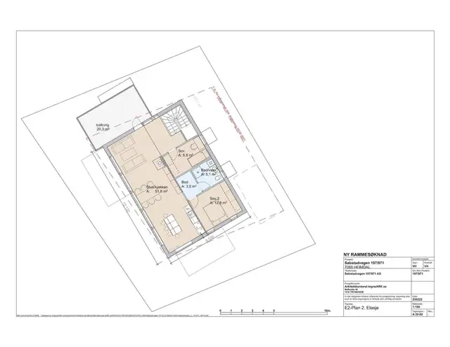 Planskisse - Søbstadvegen 58 C/D. 2.etg.