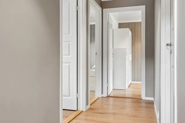 Dette er den nye delen av boligen, som ble tilbygget i 2019.