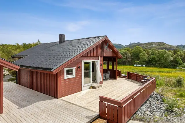 Store utearealer gir gode muligheter for lange dager utendørs.