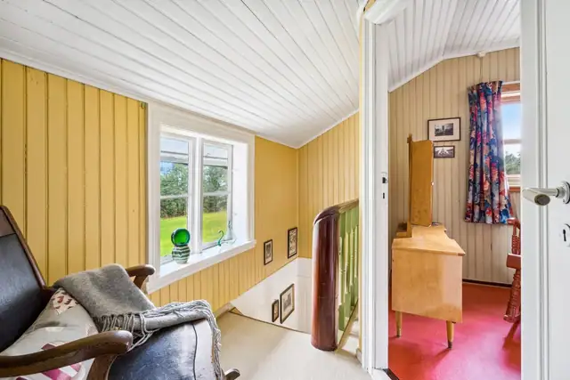 Alle soverommene befinner seg på samme plan.