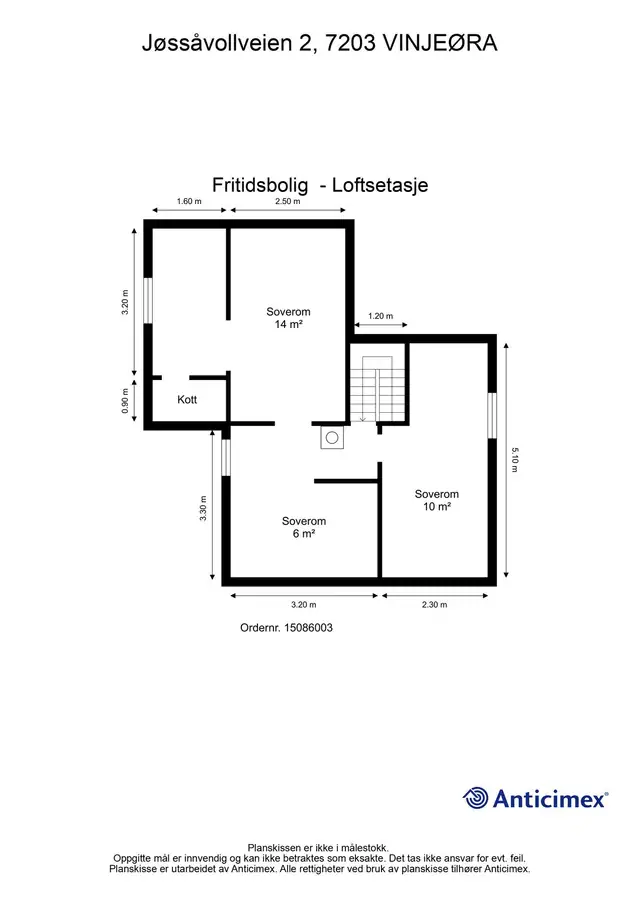 Planskisse loftetasjen.